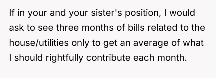 If in your and your sister's position, I would ask...