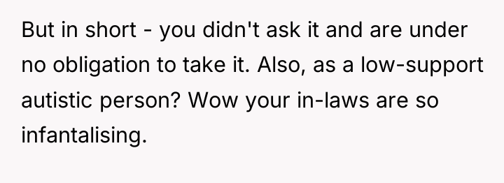 But in short - you didn't ask it and are...