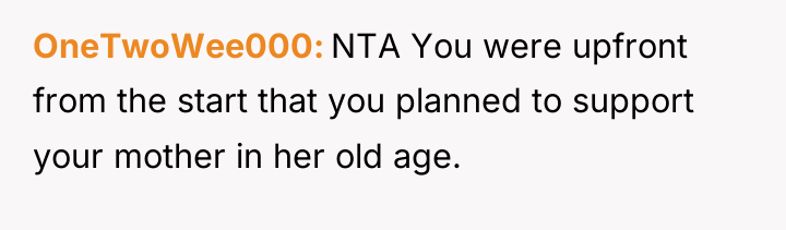 OneTwoWee000 NTA You were upfront from the start that you...