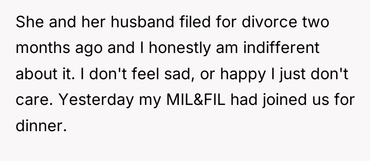 She and her husband filed for divorce two months ago...