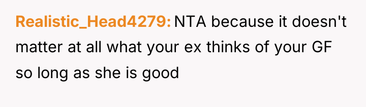 Realistic_Head4279 NTA because it doesn't matter at all what your...