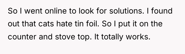 So I went online to look for solutions. I found...