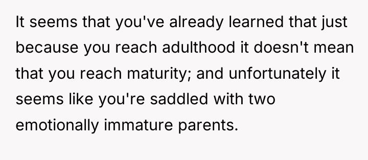 It seems that you've already learned that just because you...