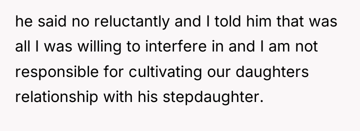 he said no reluctantly and I told him that was...