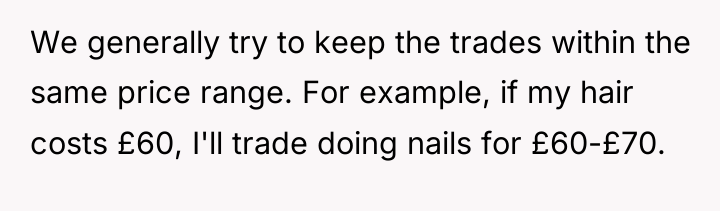 We generally try to keep the trades within the same...