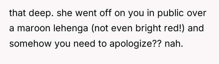 that deep. she went off on you in public over...