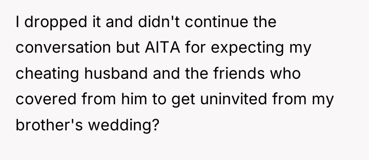 I dropped it and didn't continue the conversation but AITA...