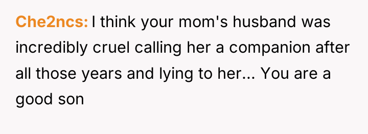 Che2ncs I think your mom's husband was incredibly cruel calling...