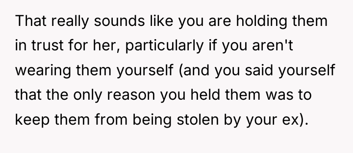 That really sounds like you are holding them in trust...