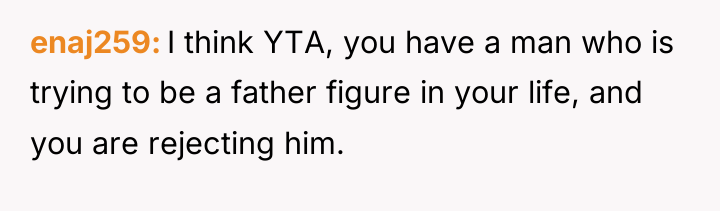 enaj259 I think YTA, you have a man who is...