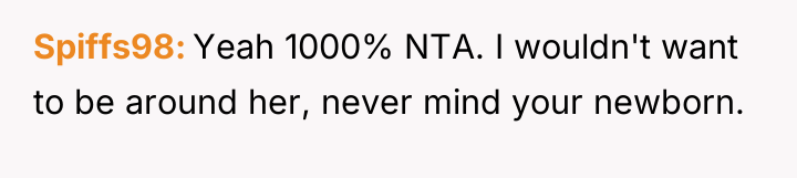 Spiffs98 Yeah 1000% NTA. I wouldn't want to be around...