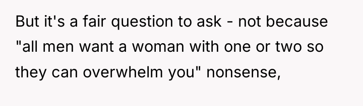 But it's a fair question to ask - not because...