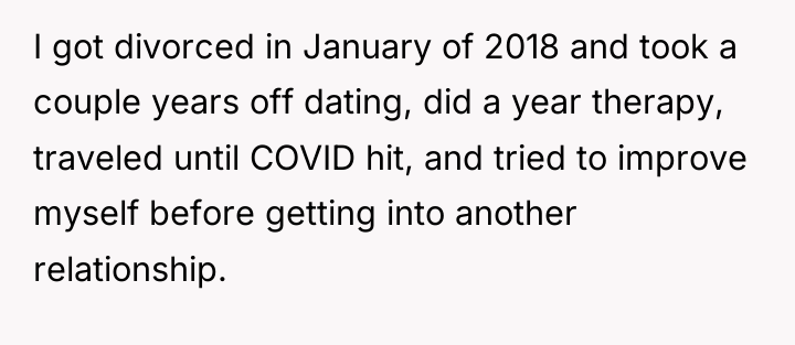 I got divorced in January of 2018 and took a...
