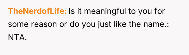 TheNerdofLife Is it meaningful to you for some reason or...