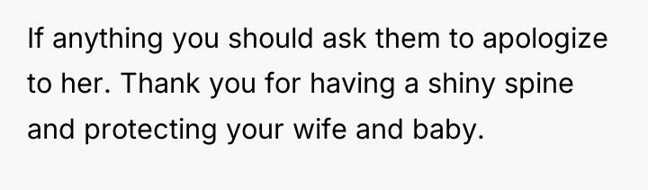 If anything you should ask them to apologize to her....