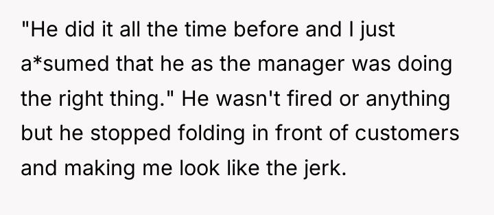 "He did it all the time before and I just...