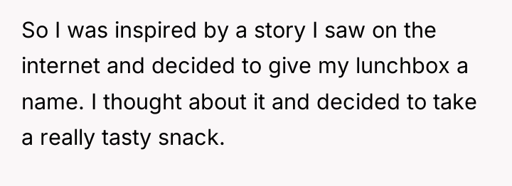 So I was inspired by a story I saw on...