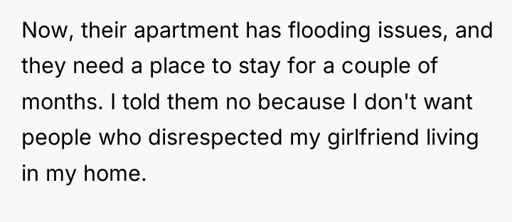 Now, their apartment has flooding issues, and they need a...