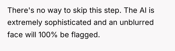 There's no way to skip this step. The AI is...