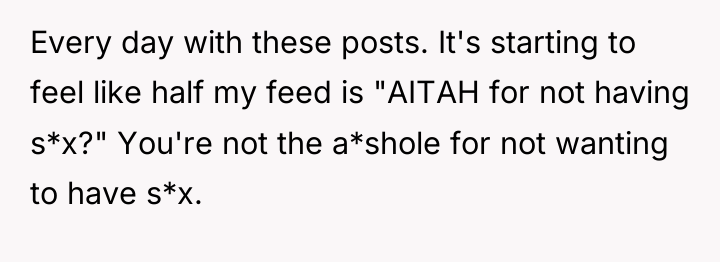 Every day with these posts. It's starting to feel like...