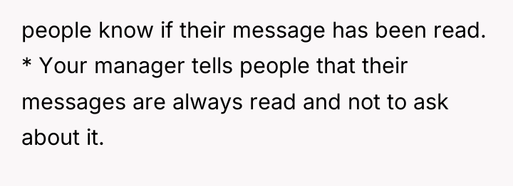 people know if their message has been read. * Your...