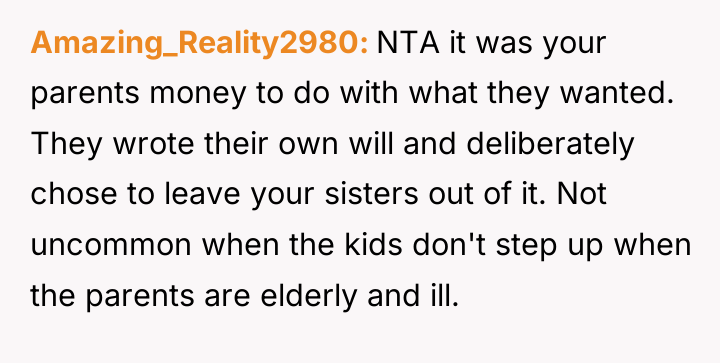 Amazing_Reality2980 NTA it was your parents money to do with...