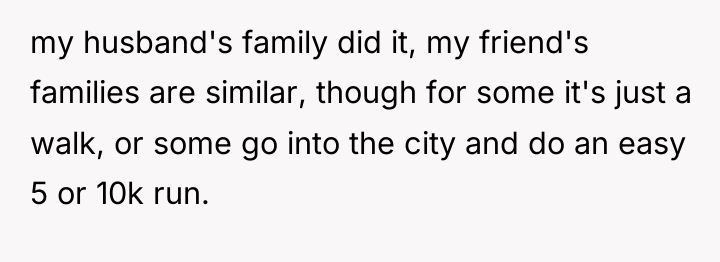 my husband's family did it, my friend's families are similar,...