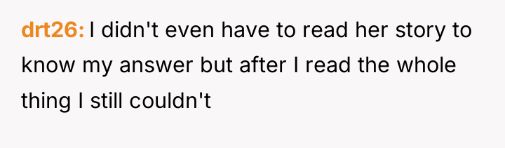 drt26 I didn't even have to read her story to...