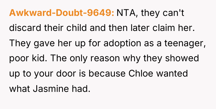 Awkward-Doubt-9649 NTA, they can't discard their child and then later...