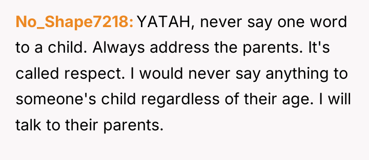 No_Shape7218 YATAH, never say one word to a child. Always...