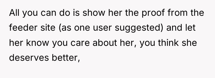 All you can do is show her the proof from...