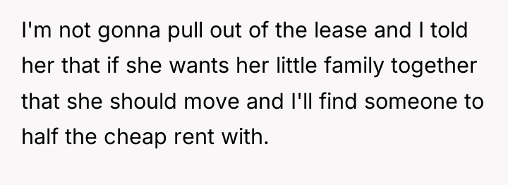 I'm not gonna pull out of the lease and I...