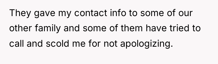 They gave my contact info to some of our other...