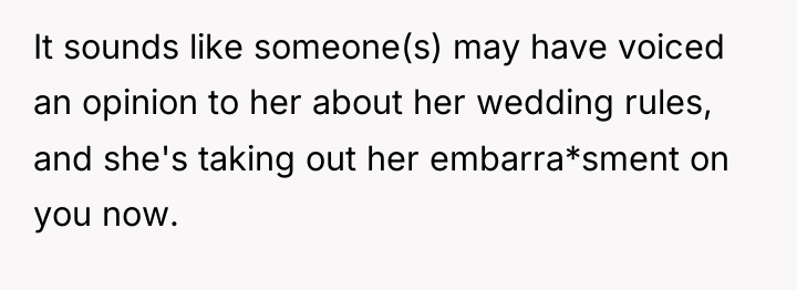 It sounds like someone(s) may have voiced an opinion to...