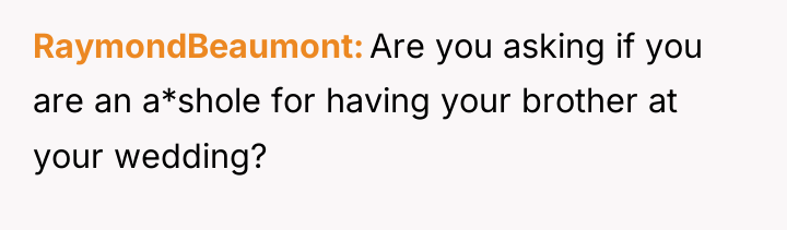 RaymondBeaumont Are you asking if you are an a*shole for...