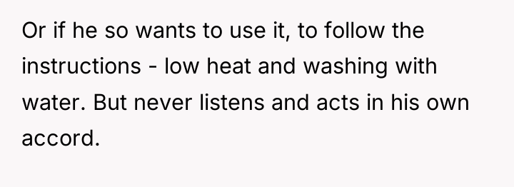 Or if he so wants to use it, to follow...