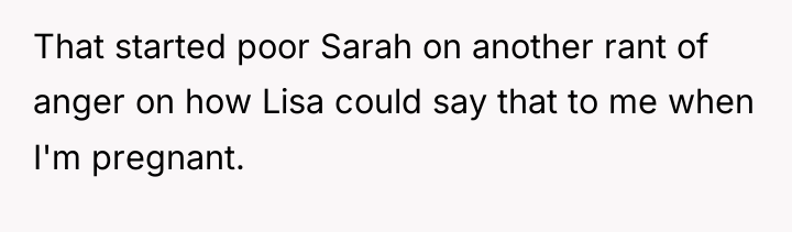 That started poor Sarah on another rant of anger on...