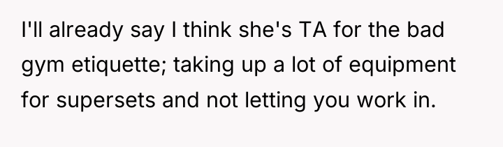 I'll already say I think she's TA for the bad...