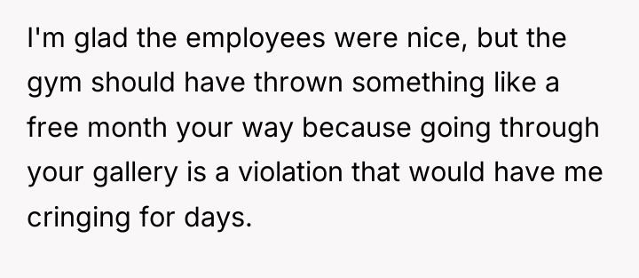 I'm glad the employees were nice, but the gym should...