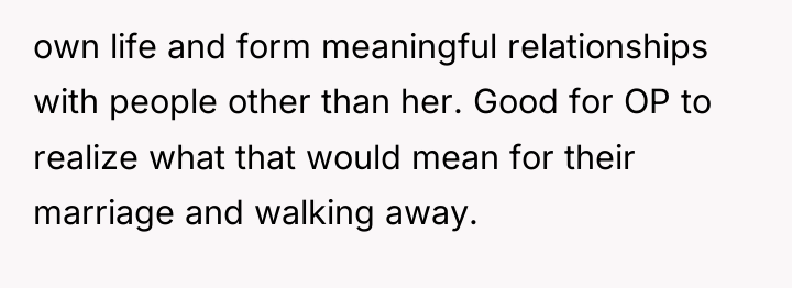 own life and form meaningful relationships with people other than...