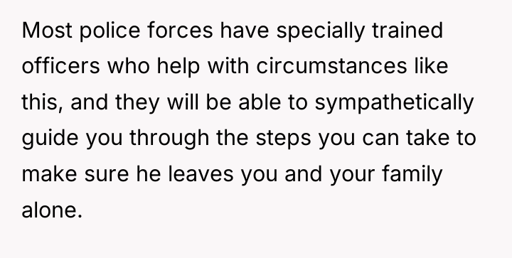 Most police forces have specially trained officers who help with...
