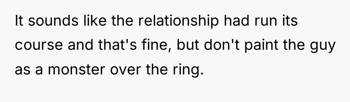 It sounds like the relationship had run its course and...