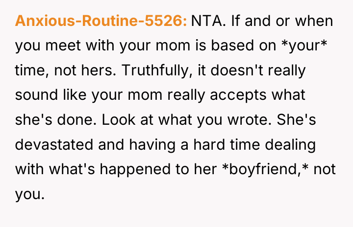 Anxious-Routine-5526 NTA. If and or when you meet with your...
