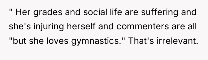 " Her grades and social life are suffering and she's...