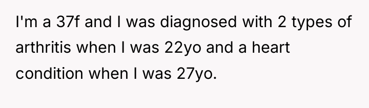 I'm a 37f and I was diagnosed with 2 types...