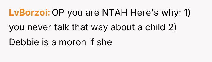 LvBorzoi OP you are NTAH Here's why: 1) you never...