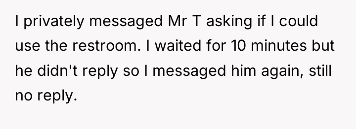 I privately messaged Mr T asking if I could use...