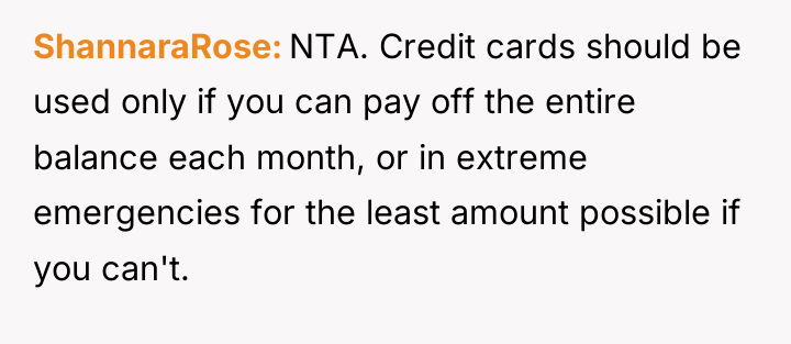 ShannaraRose NTA. Credit cards should be used only if you...