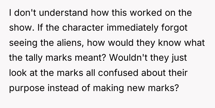 I don't understand how this worked on the show. If...