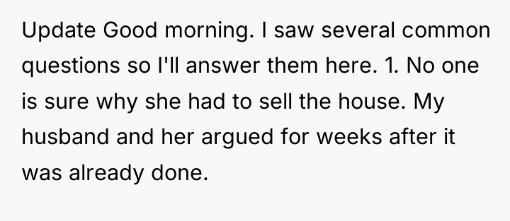 Update Good morning. I saw several common questions so I'll...